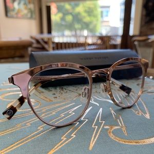 Warby Parker Rose Gold glasses